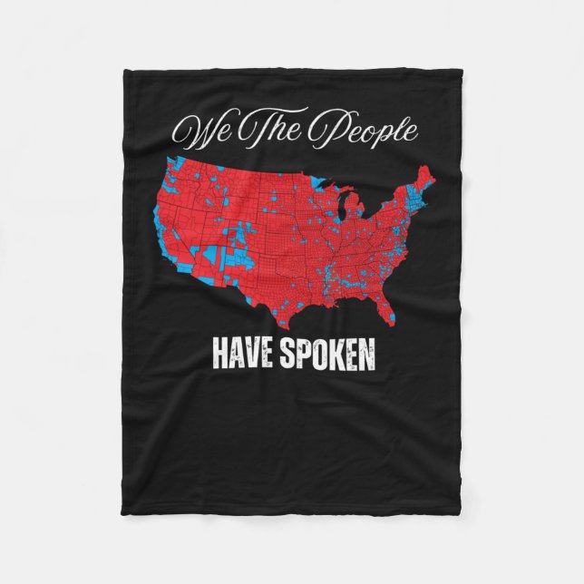 We The People Have Spoken  Fleece Blanket (Front)