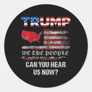 We The People Have Spoken Map Of 2024 Election Res Classic Round Sticker