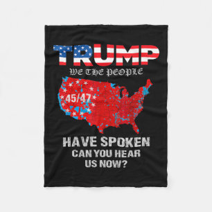 We The People Have Spoken Map Of 2024 Election Res Fleece Blanket