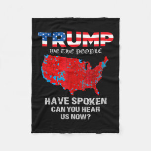 We The People Have Spoken Map Of 2024 Election Res Fleece Blanket