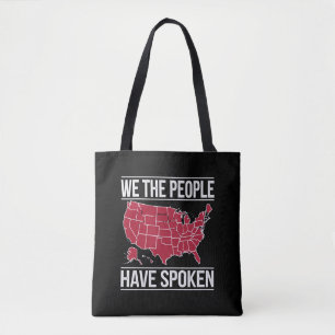 We the People Have Spoken Map of 2024 Election Tote Bag