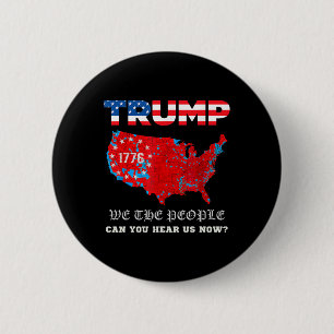 We The People Have Spoken Tee Usa Election 2024 Re 6 Cm Round Badge