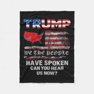 We The People Have Spoken Tee Usa Election 2024 Re Fleece Blanket