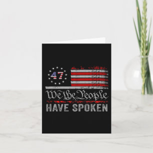 We The People Have Spoken Trump 2024 Election Map  Card