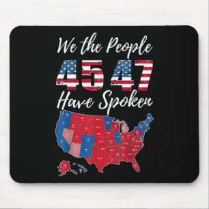 We The People Have Spoken Usa Election 2024 Map Tr Mouse Pad