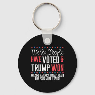 We The People Have Voted And Trump Won Mega For 4  Key Ring