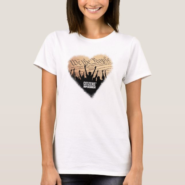 We The People Heart T T-Shirt (Front)