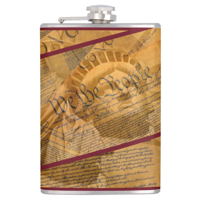 We The People Hip Flask (Front)