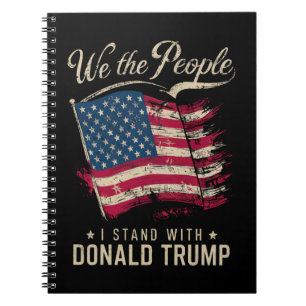 We The People I Stand With Donald Trump Vintage Notebook
