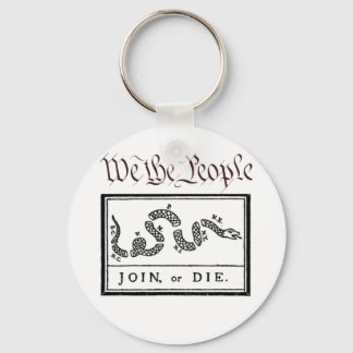 We the People... Join or Die Key Ring