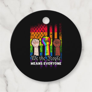 We The People Means Everyone US Constitution LGBT Favour Tags