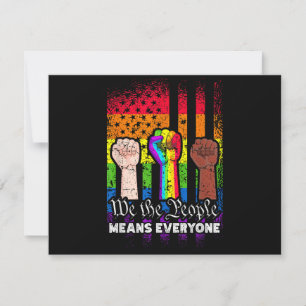 We The People Means Everyone US Constitution LGBT Save The Date