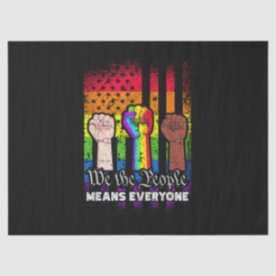 We The People Means Everyone US Constitution LGBT Tissue Paper