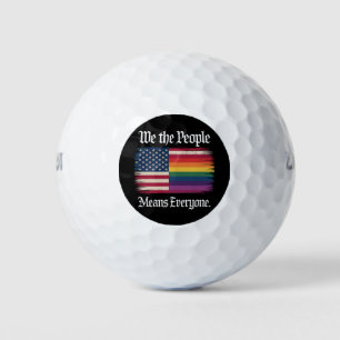 We The People Means Everyone Usa Lgbt Equality  Golf Balls
