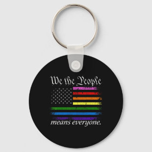 We The People Means Everyone Usa Lgbt Equality Key Ring