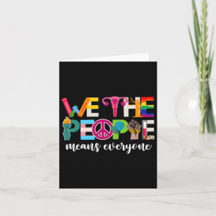 We The People Means Everyone Usa Lgbtq Pride Month Card