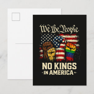 We The People No Kings In America Invitation Postcard