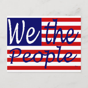 We the People Postcard