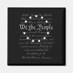 We The People Preamble Us Constitution 4th Of July Magnet