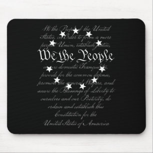 We The People Preamble Us Constitution 4th Of July Mouse Pad