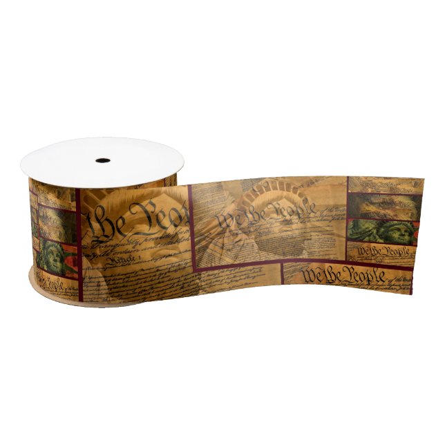 We The People Satin Ribbon (Spool)