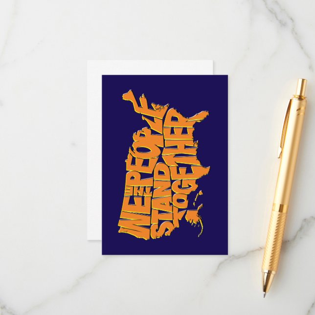 We the People Stand Together Enclosure Card (Front/Back In Situ)