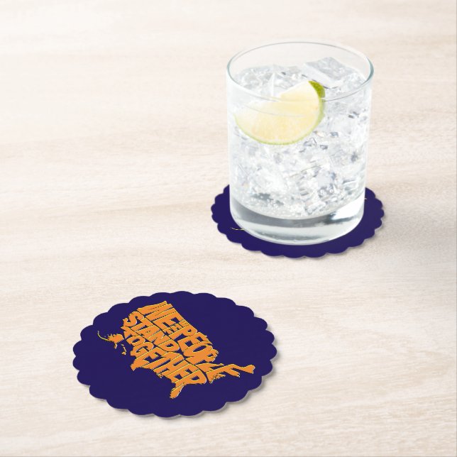 We the People Stand Together Paper Coaster (Insitu)