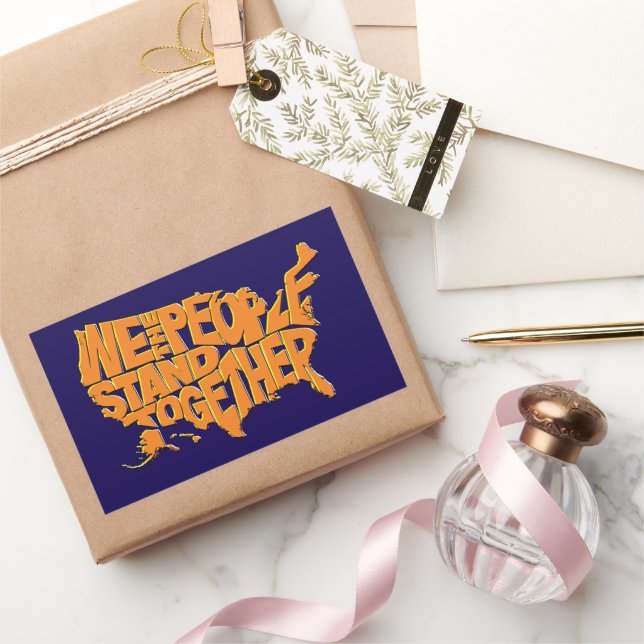 We the People Stand Together Rectangular Sticker (Gifting)