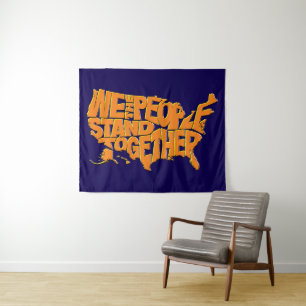 We the People Stand Together Tapestry