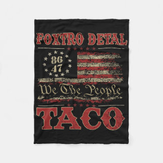 We The People Taco Foxtrot Delta Taco 2 Fleece Blanket