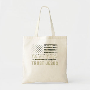 We The People Trust Jesus - Patriotic Christian Ca Tote Bag