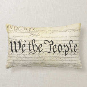 We The People US Constitution Lumbar Cushion