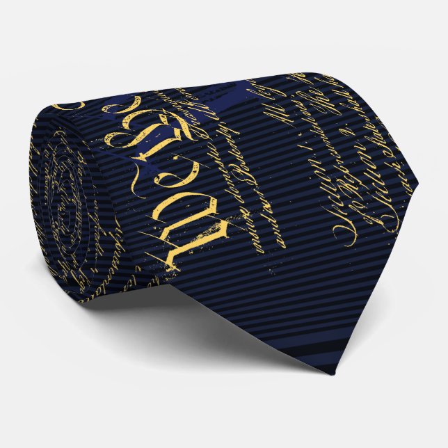 WE THE PEOPLE - US Constitution Tie (Rolled)
