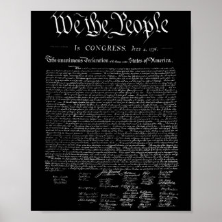 We the people _ us declaration of independence  poster