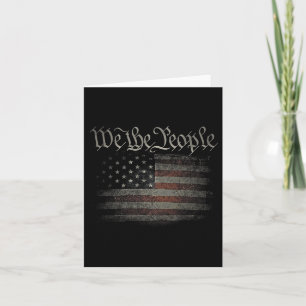 We The People Usa Flag 4th Of July Us Distressed G Card