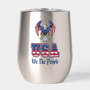 We the People USA Flag and Eagle Insulated Tumbler