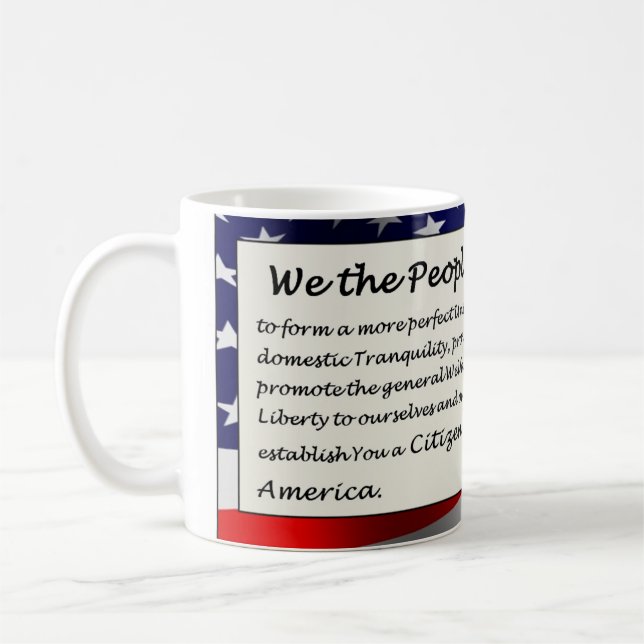 "We the People ..." Welcome New Citizen Coffee Mug (Left)