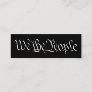 We the People White Profile Card