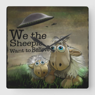 We the Sheeple Wall Clock