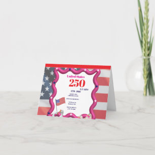 We The Silly Geese 250th Funny Celebration Thank You Card