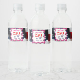 We The Silly Geese 250th Funny Celebration Water Bottle Label