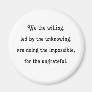 We the Willing Magnet