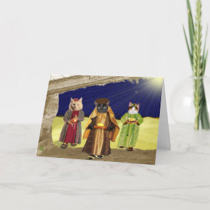 we three cats holiday card