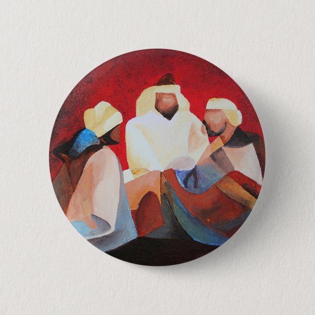 We Three Kings 6 Cm Round Badge (Front)