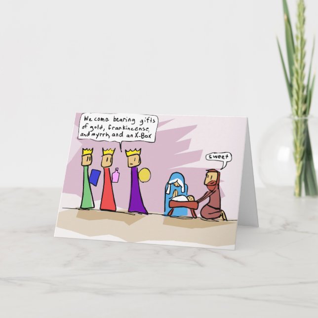 We Three Kings and an X-Box Holiday Card (Front)