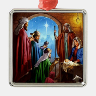 We Three Kings Nativity Metal Tree Decoration