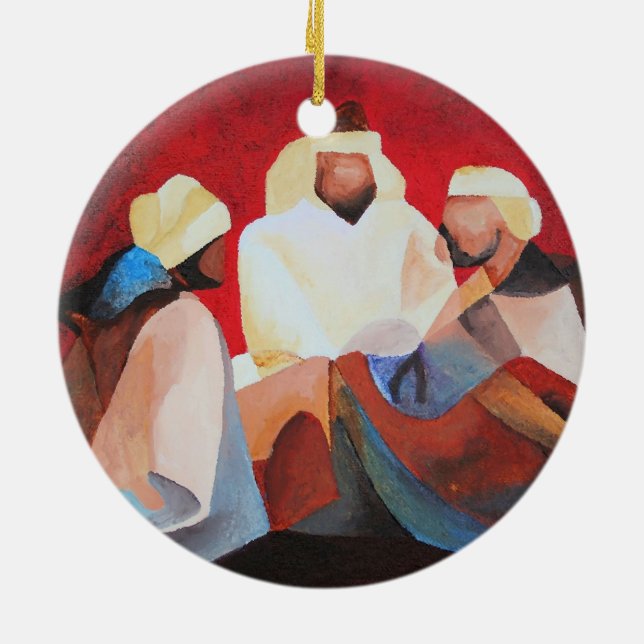 We Three Kings The Wise Men Of Christmas Ceramic Tree Decoration (Back)