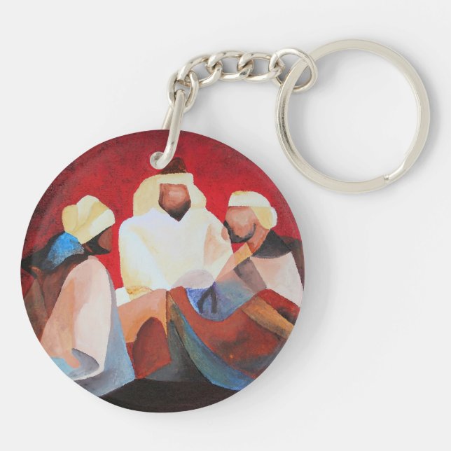 We Three Kings The Wise Men Of Christmas Key Ring (Back)