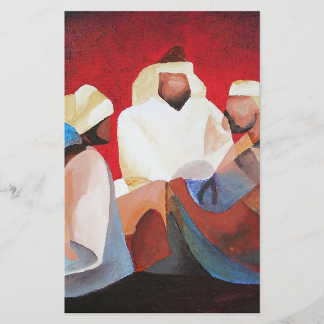 We Three Kings The Wise Men Of Christmas Stationery (Front)