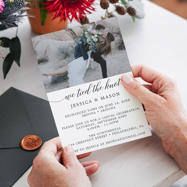 We Tied The Knot Invite Eloped Announcement (Creator Uploaded)